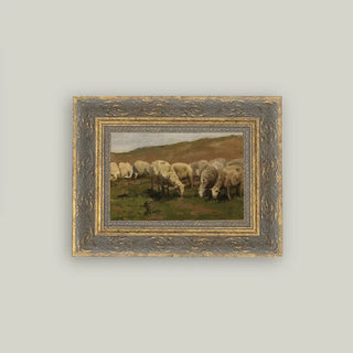 Sheep Landscape Framed Wall Art