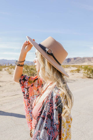 Claire Bolero Hat with Gold Ring Buckle