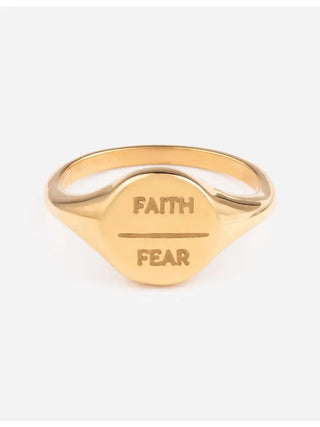 Faith Over Fear Ring (more sizes)