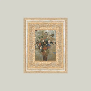 Flower Butterfly Vase Framed Wall Art