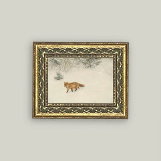 Fox In Winter Framed Wall Art (more sizes)