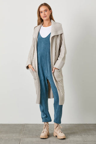 Cable Knit Duster Cardigan