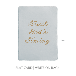 Trust God's Timing Card + Envelope