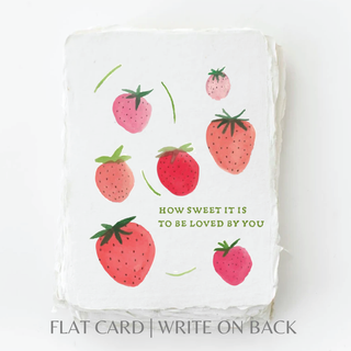 Strawberry Loved By You Card + Envelope