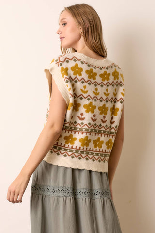 Daisy Sleeveless Sweater