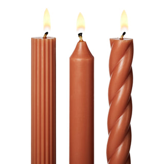 Coral Taper Candle (single)