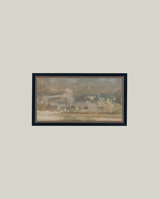 Ferdinand Katona Winter Scenery Framed Antique Art