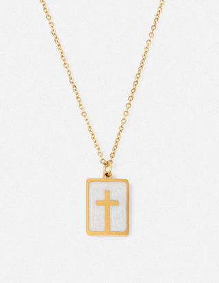 Enamel Cross Necklace