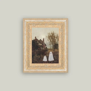 Two Ghosts In Autumn Framed Wall Art