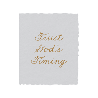 Trust God's Timing Card + Envelope