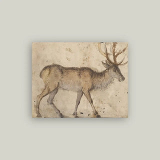 Vintage Reindeer Framed Wall Art