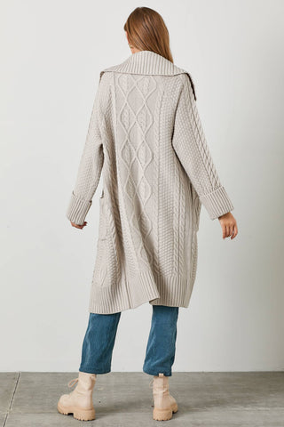 Cable Knit Duster Cardigan