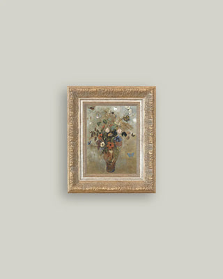 Flower Butterfly Vase Framed Wall Art