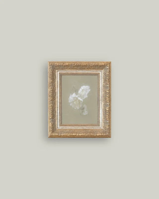 Sage + White Flowers Framed Wall Art