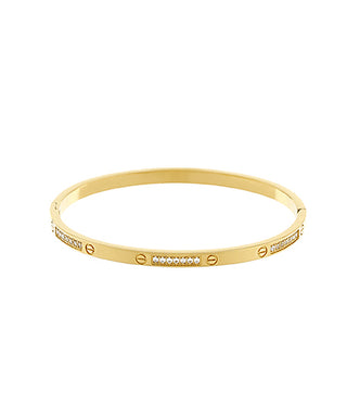 Thin Nail Head Bangle Bracelet