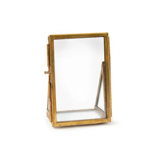 Brass Finish Standing Picture Frame 2"x3"