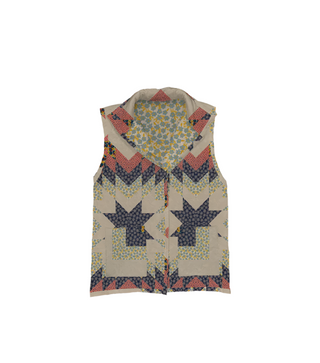 Adeline Patchwork Vest-Ruby