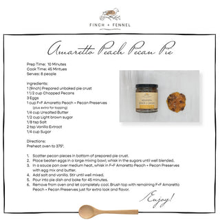 FINAL SALE Amaretto Peach Pecan Preserves