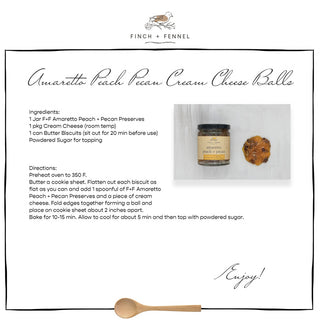 FINAL SALE Amaretto Peach Pecan Preserves