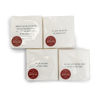 Holiday Quote Cocktail Napkins (4 Different Quotes)