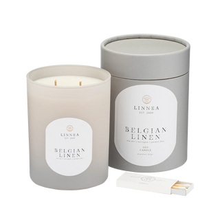 Belgian Linen Two Wick Candle