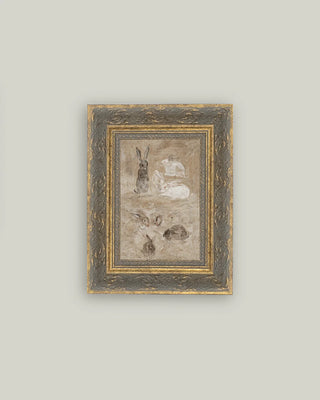 Gentle Bunnies Framed Wall Art (more sizes)