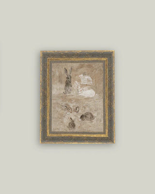 Gentle Bunnies Framed Wall Art (more sizes)