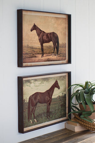 Horse Print Under Glass (two styles)