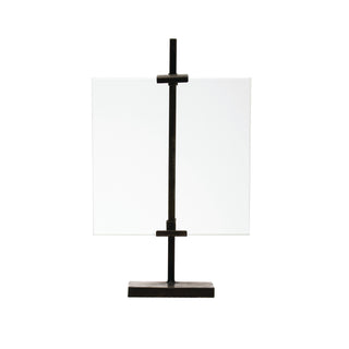 Floating Glass Frame with Metal Stand