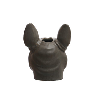 French Bulldog Head Vase