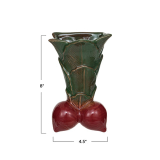 Stoneware Radish Wall Vase