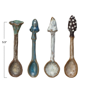 Mushroom Pottery Spoon