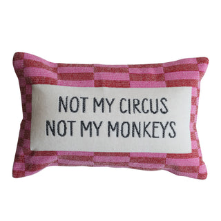 Not My Circus Mini Lumbar Pillow