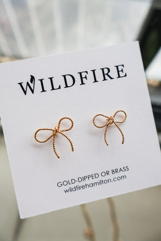 Small Ribbon Bow Earrings