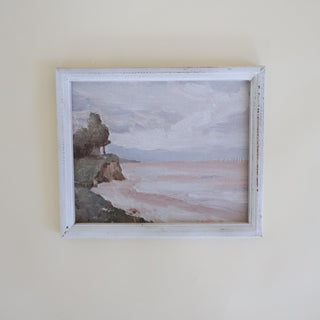 Seaside Landscape with White Frame