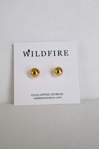 18k Gold-Filled Ball Stud Earrings