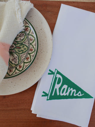 Rams Pennant Tea Towel