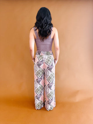 Patchwork Palazzo Pants