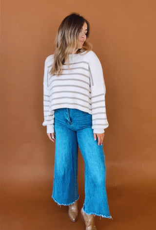 Fall On The Coast Stripe Sweater