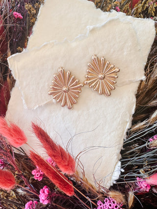 Oversized Sunburst Stud Earrings