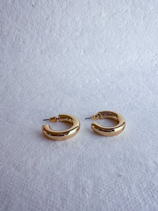 Chunky Gold-Dipped Hoops