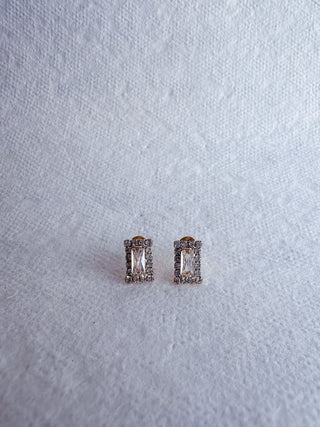 Mini Baguette Stud Earrings