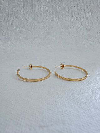 Thin Gold-Dipped Hoops