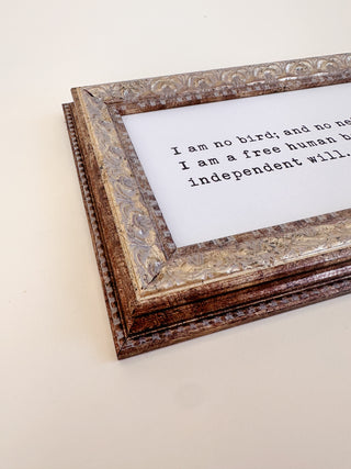 I Am No Bird Framed Wall Art