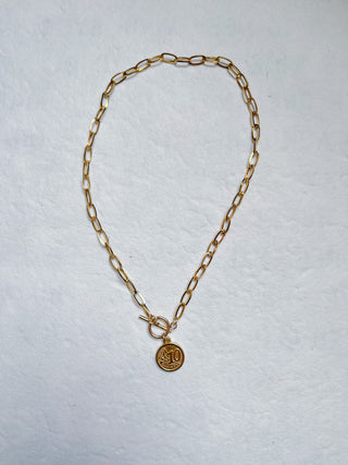 18K Gold Dipped Coin Necklace