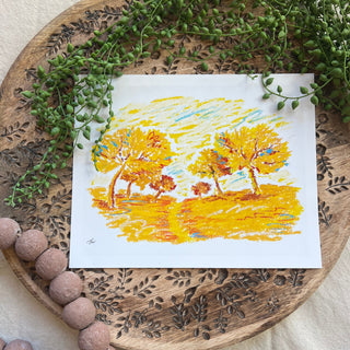 Artisan Print - Golden Olive Grove