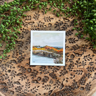 Artisan Print - Autumn Cottage Pond