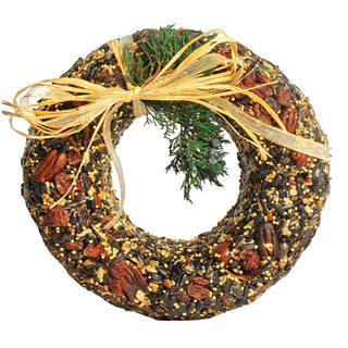 Pecan Bird Feeder Wreath