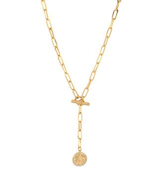 Coin Drop Chain Necklace