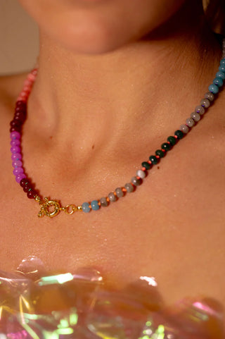 Multi-Color Beaded Necklace